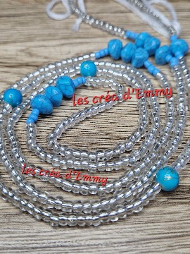 Baya transparent with blue stones