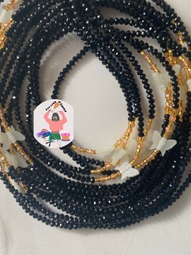 Crystal black baya with luminous butterfly