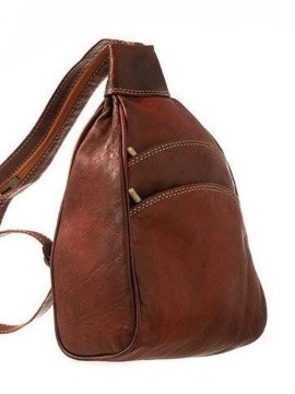 100% handmade high quality genuine leather backpack.