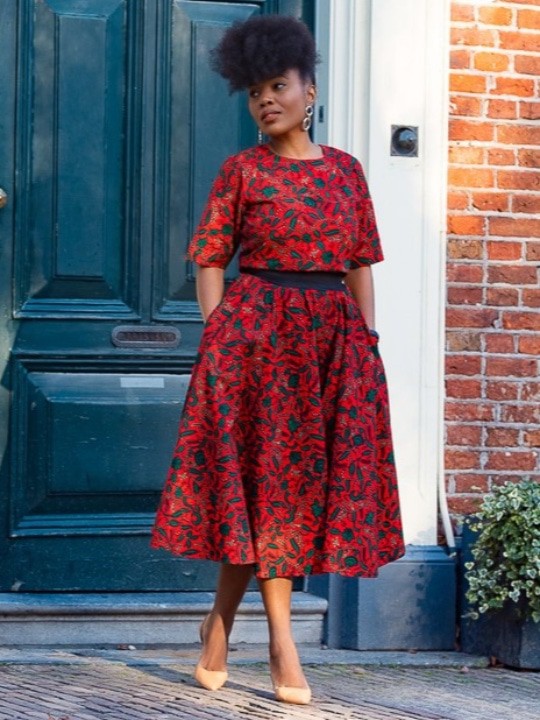 ENSEMBLE DE 2 PIÈCES TEJU ROUGE