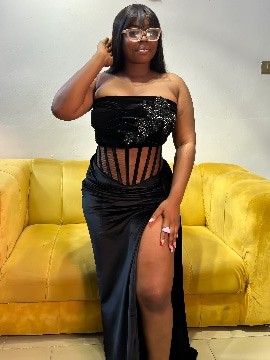 Robe en velours noir, longue robe noire, longue robe noire fendue