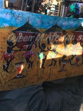 Peinture Africaine Art / Peinture Murale / Batick / Cire