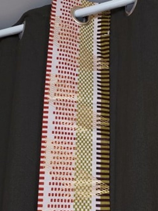 Decorative strip for curtains Yellow attitude