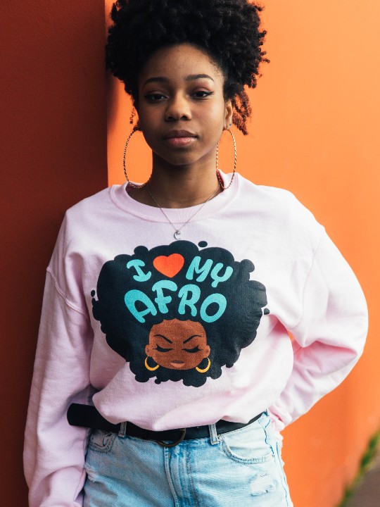 Sweatshirt "I love my Afro"