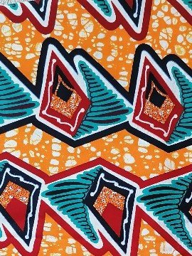 Wax fabrics 100% cotton 2 yards 1m80 "geometry"