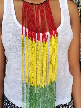 Sautoir femme maasaï africaine
