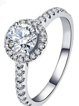 Bague de proposition de paillettes d'argent/mariage/fiançailles/cadeau/mode