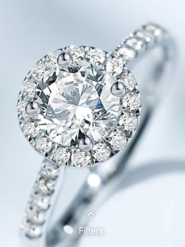 Super dainty White gold promise ring/engagement rinn/wedding ring