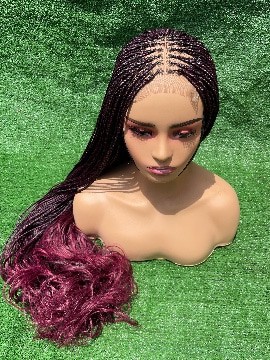 French curl wig (1b/bug)