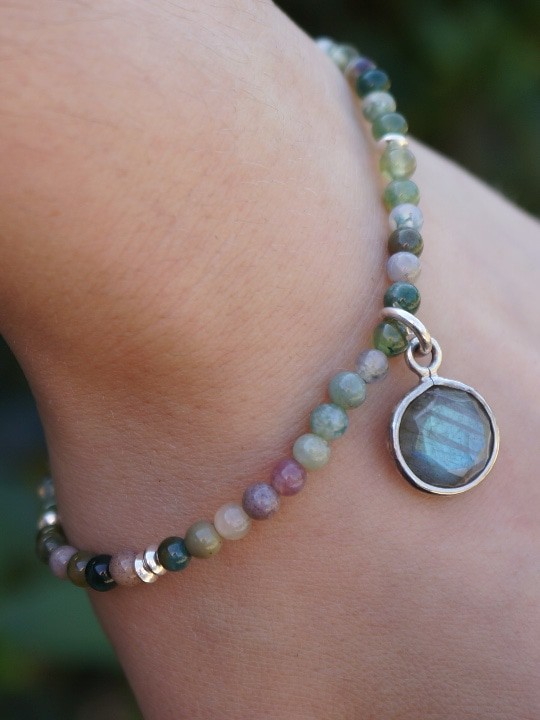 Agate &amp; Labradorite Bracelet