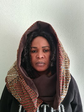 Beautiful Snood in African Wax and Fleece