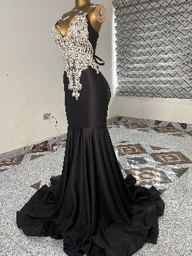Black Barbie prom dress
