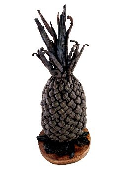 Décoration/Art Vanille bourbon tressée : Ananas/ Madagascar/ Collection VAVASAHA
