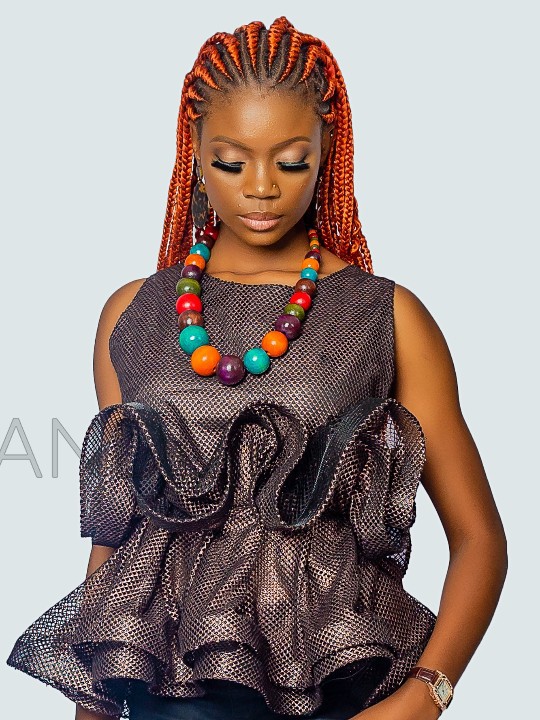 Beautiful Butterfly Peplum Top, African Peplum Top, African Print Peplum Top
