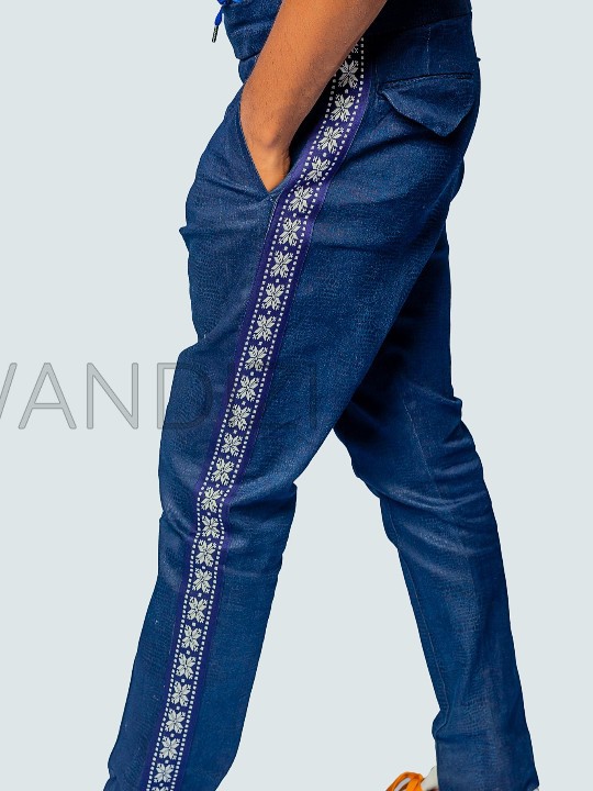Side Stripes Jeans Pants, Side Stripes Denim Pants, Mens Clothing, Men Wear
