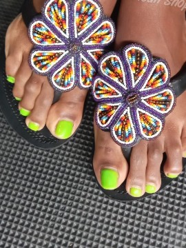 African Women maasai sandals/feb2021/newstock/leather/flat/Star design sandals