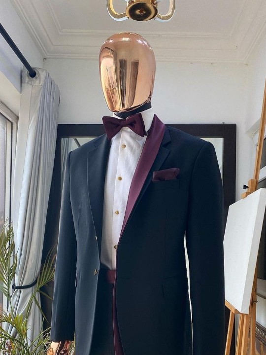 A Reloaded “falz” 3 lapel (shawl &amp; notch) tuxedo suit