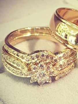 Bagues de mariage délicates personnalisées/bague 14 carats/bague de fiançailles et cadeau