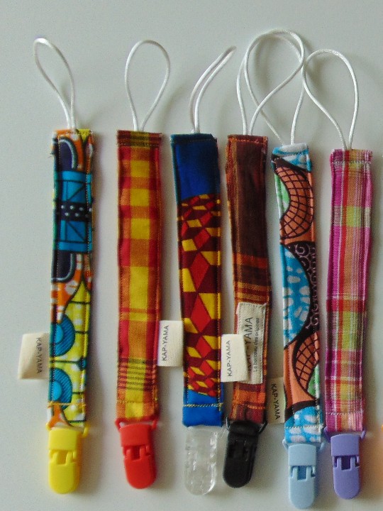 Attache Tétine "Wax / Madras"